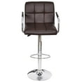 thumbnail image 2 of vidaXL Bar Stools 2 pcs Brown Faux Leather, 2 of 5