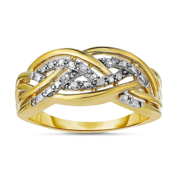 Diamond Accent Ring in Sterling Silver in Size 7