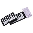 thumbnail image 1 of Piano Electrónico Plegable K5 de 49 Teclas con Batería Recargable, 8 Sonidos y 6 Canciones de Demostración, Altavoz Integrado y Efectos de Eco, Ideal para Músicos Viajeros., 1 of 7