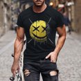 thumbnail image 1 of Blusas y camisas de manga corta y cuello redondo para hombre. Blusas/camisetas de manga corta con cuello redondo y estampado de Halloween para hombre. Blusa para hombre., 1 of 5