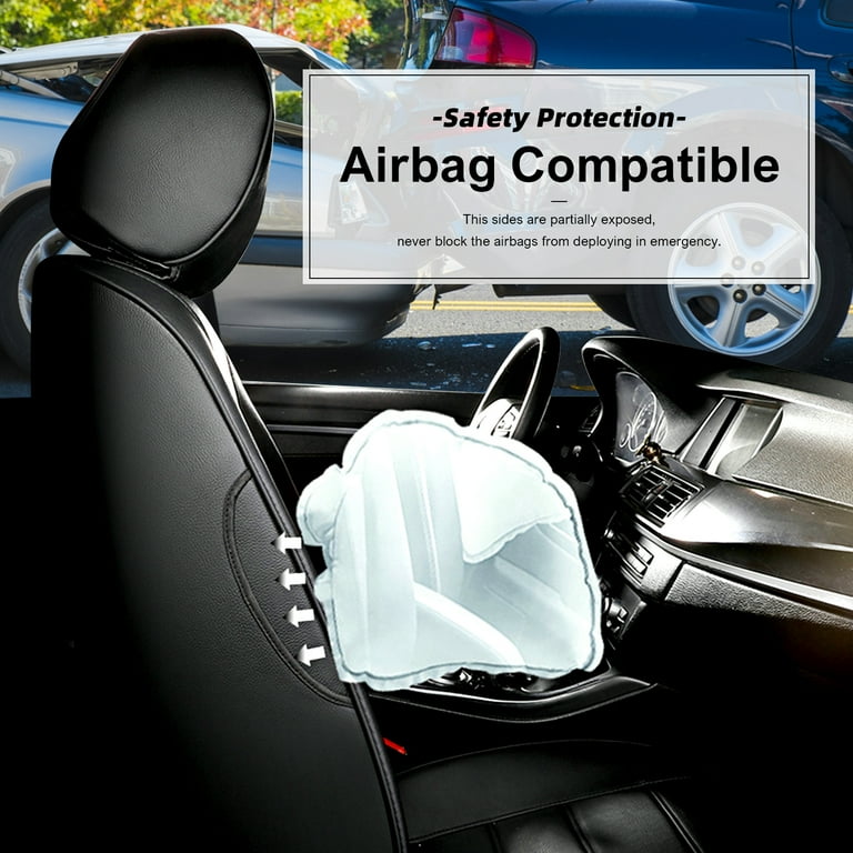 AOMSAZTO Car Seat Cover 5-Seat Apply To Split Rear Headrest Auto