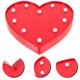 thumbnail image 4 of Lámpara LED de 2 piezas con forma de corazón, luz nocturna decorativa de mesa para fiestas en casa y sala de estar (sin pilas, color rojo), 4 of 6