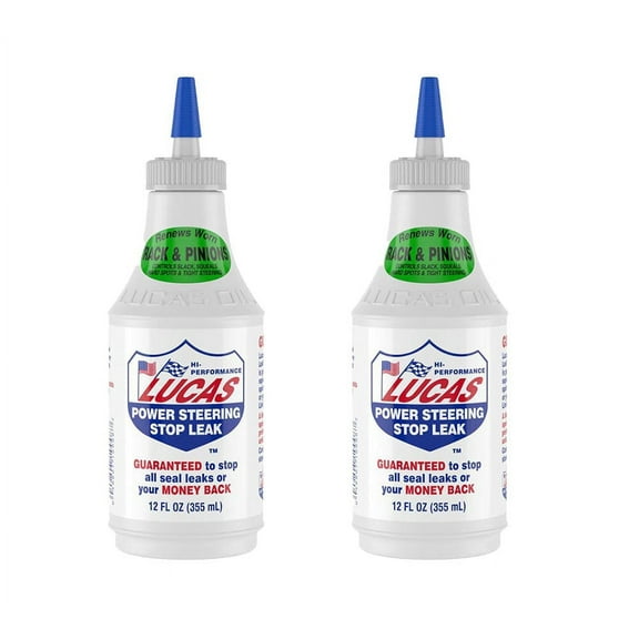 (2 Pack) Lucas Oil 10008 Power Steering Stop Leak - 12 Ounce