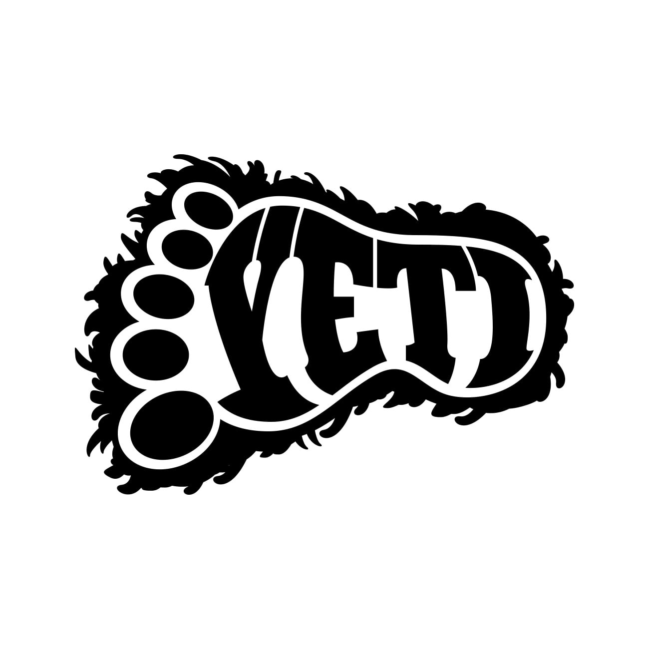 Bigfoot Foot Print Sticker Decal Die Cut - Self Adhesive Vinyl