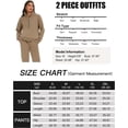 thumbnail image 5 of LAICAIW Women's Fleece Two Piece Outfit Half Zip Sweatshirt and Joggers Pants Set Tracksuit, 5 of 5