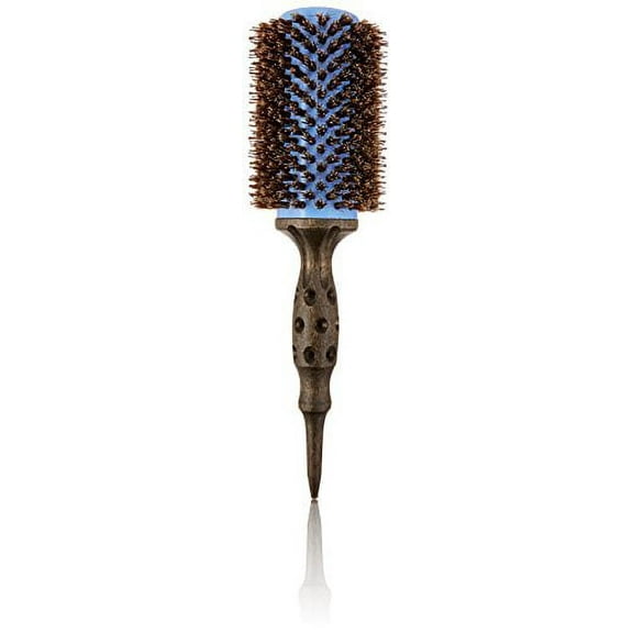 Narrow Natural Bristle Contoured Hair Brush