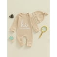 thumbnail image 4 of Hirigin Newborn Baby Boy Girl Clothes Hi I'm New Here Coming Home From Hospital Outfits Gender Neutral One Piece Romper, 4 of 8