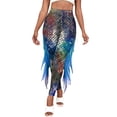 thumbnail image 1 of Leggings con estampado de yoga para mujer, talla grande, escamas de pescado, pantalones de cintura alta, disfraz de Halloween, medias, disfraces adecuados para mujeres, 1 of 6
