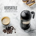 thumbnail image 2 of OVENTE French Press Coffee Maker 20 Ounce with Heat Resistant Borosilicate Glass & Stainless Steel 4-Level Filtration System, Portable Cold Brew Coffee Maker for Travel, Camping or Gift, Black FPB20B, 2 of 9