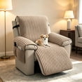 thumbnail image 3 of WETRBWEH Recliner Chair Cover with Pockets, Waterproof Non-Slip Washable Recliner Cover Furniture Protector for Home, Beige 28", 3 of 9
