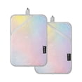 thumbnail image 7 of Yayeee Pot Holders Kitchen Heat Resistant with Pocket 7"x9.8" Cotton Oven Cooking Hot Pads, Pink Wavy Striped, 7 of 7