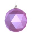 thumbnail image 1 of Vickerman M177579DM 8 in. Pink Matte Geometric Christmas Ornament Ball, 1 of 1