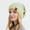 Yellow, variant on Idoravan Winter Hats for Women Fashion Women Casual Cap Windproof Warm Tie-dye Gradient Print Hat Cold Hat Gray