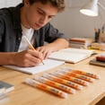 thumbnail image 5 of Six Pack Japanese Fast Drying Rollerball Pens, 0.5 Millimeter Extra Fine Point, Liquid Ink Pens For Campus And Office, 5.6 Inch, 5 of 6