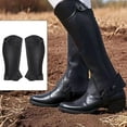 thumbnail image 3 of Equestrian Half Chap for Adults, Microfiber Protective Leg Guard Half Chap for Horse Riding, 3 of 7