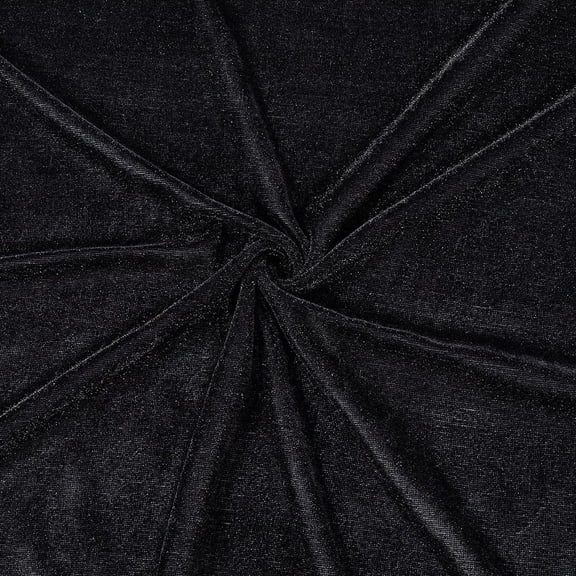 66 Inch 1.09 Yards Black Soft Premium Velvet Fabric by The Yard Vintage Crushed Velvet Fabrics Square Polyester Wide Cloth