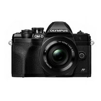 Olympus OM-D E-M10 Mark IV 20.3 Megapixel Mirrorless Camera with Lens, 14 mm, 42 mm, Black