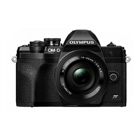 Olympus OM-D E-M10 Mark IV - Digital camera - mirrorless - 20.3 MP - Four Thirds - 4K / 30 fps - 3x optical zoom M.Zuiko Digital ED 14-42mm EZ lens - Wi-Fi, Bluetooth - black
