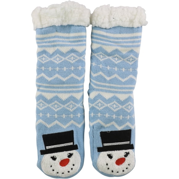 Charter Club Womens Knit Midweight Socks, Blue, S/M