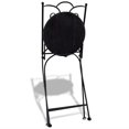 thumbnail image 5 of vidaXL Folding Bistro Chairs 2 pcs Ceramic Blue and White, 5 of 5