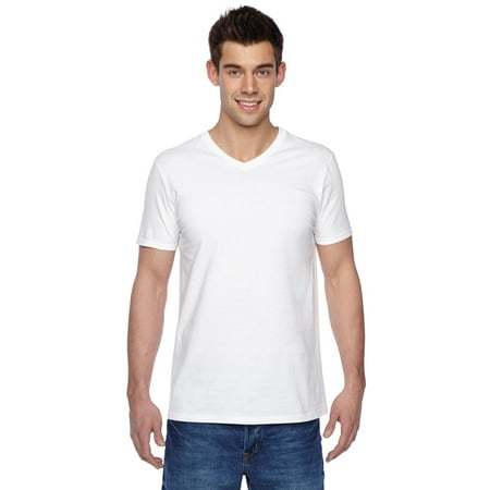 - Branded Fruit of the Loom Adult 47 oz Sofspun Jersey V-Neck T-Shirt - WHITE - XL (Instant Saving 5% & more on min 2)