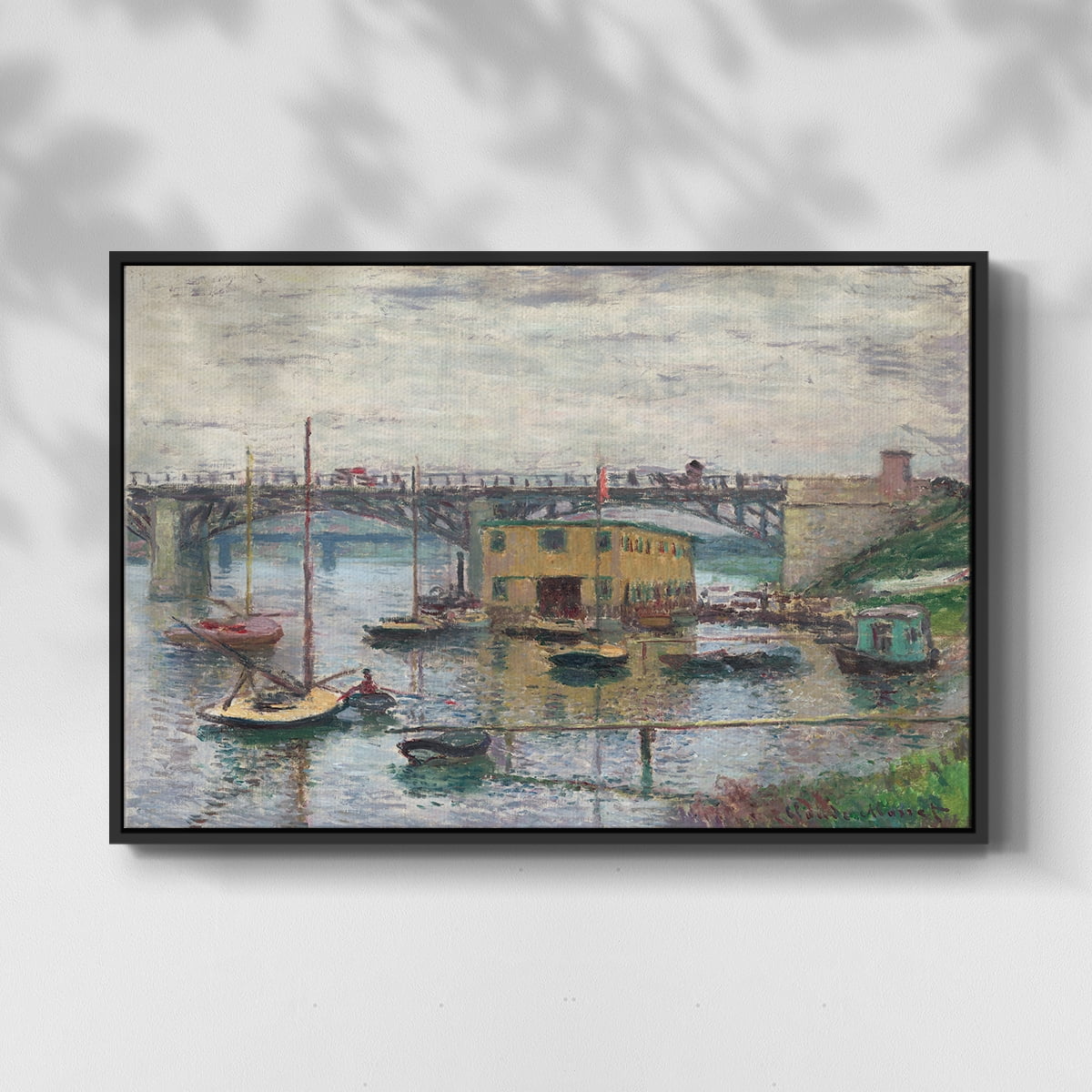 Vintage Landscape-CLV By Wexford Home Framed in Black Wood Gallery Wrapped Canvas 27 in. x 41 in.