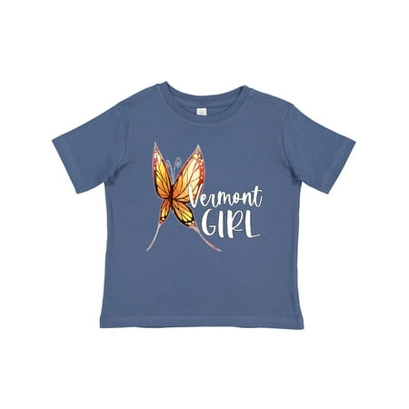 

Inktastic Vermont Girl- Butterfly Gift Baby Girl T-Shirt