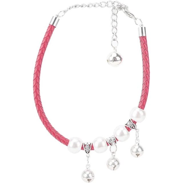 (30+7 cm, amarillo) Collar para mascotas Collar para mascotas con campana ajustable Moda Lindo Perros Gatos Collar Aleación PU Azul Rojo Rosa Negro Suministros para mascotas