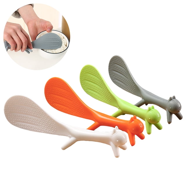 2Pcs au Hasard Belle Forme Cuillère de Riz Debout Non Bâton Cuillère de Riz Outils de Cuisine Ménagers
