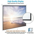 thumbnail image 5 of ZYPPP 120'' Projector Screen Projection Screen Manual Pull Down HD Screen 1:1 Format, 5 of 24