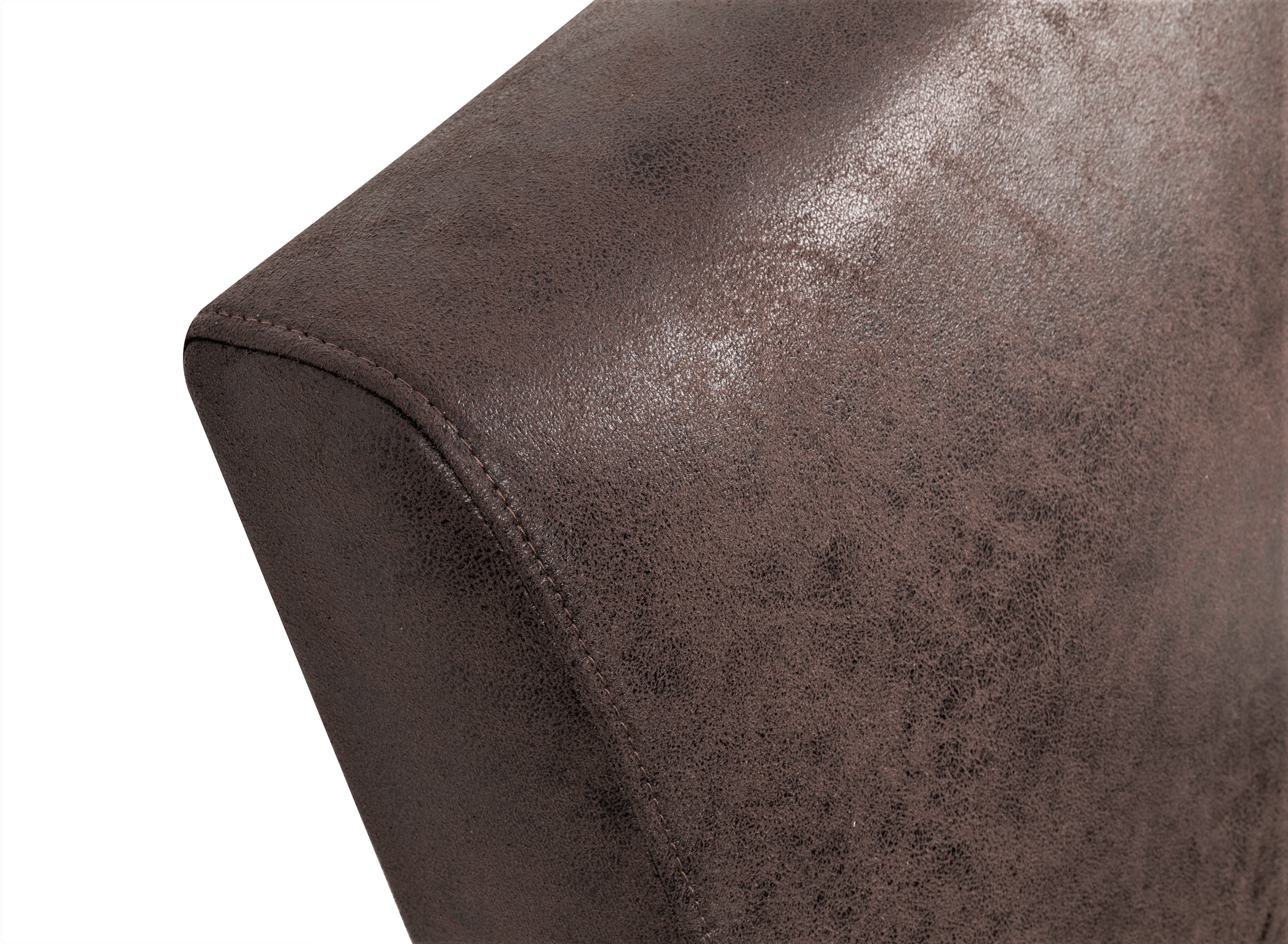 Mintazer Mid-Century Modern Leather-Look Accent Chair, Armchair for Living Room Bedroom, Brown