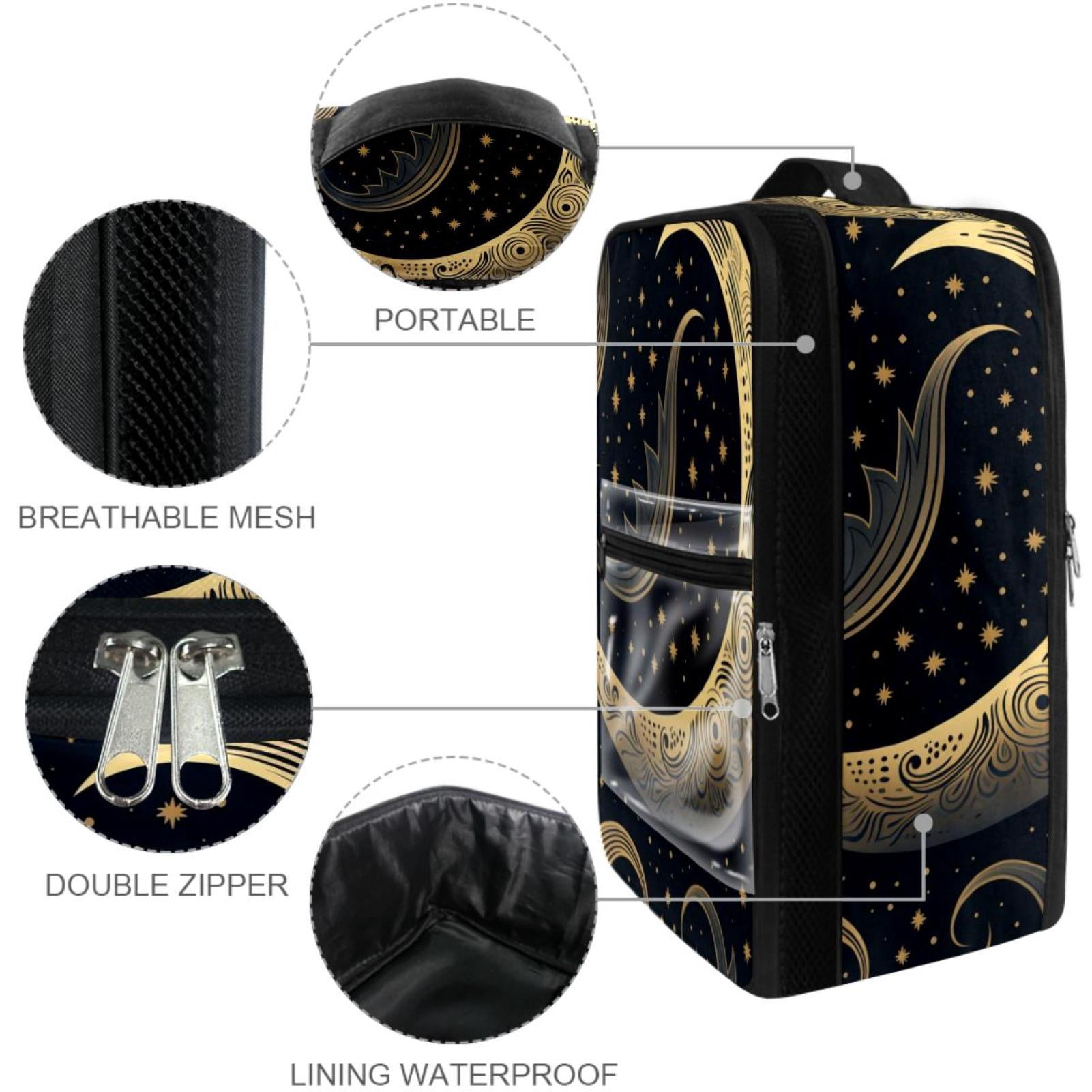 New Moon Symbol Polyester Shoe Boxes - Storage Solution for Shoes - 23x31cm/9x12in Size - Durable & Convenient Organizer for Your Footwear Collection!