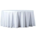 thumbnail image 6 of BalsaCircle 120" White Round Premium Polyester Tablecloth Wedding Table Linens, 6 of 7