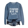 thumbnail image 2 of I'd Rather Be At The Barn Sweatshirts for Women 2025 Long Sleeve Crewneck Sweatshirt Pullover Tops Fall Winter Outfits, 2 of 5