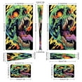 thumbnail image 3 of Psychedelic Zombie Skull Print PS5/PS5 Pro/PS5 Slim Digital Disc Skin Sticker For Console And Controller Skins, 3 of 7