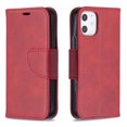thumbnail image 6 of Allytech iPhone 12 Mini Case Wallet, PU Leather Slim Fit Magnetic Closure Hand Wrist Strap Shockproof Full Protection TPU Back Cover Shell for Apple iPhone 12 mini 5.4", Red, 6 of 6