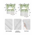 thumbnail image 6 of Spring Green Leaves Kitchen Curtains Sets 24 Inch Length with Valance, Spring Pastoral Botanical Vines Swag Valances and Tiers Curtain Set Drapes Swag Curtains for Living Room, Bathroom, Bedroom, 6 of 6