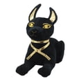 thumbnail image 2 of Ebros Larger Black & Gold Egyptian God Of Afterlife Sitting Anubis Dog Plush Toy Soft Doll Collectible 11.5" L, 2 of 4