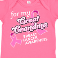 thumbnail image 4 of Inktastic For My Great Grandma-Breast Cancer Awareness Boys or Girls Baby Bodysuit, 4 of 5