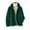 Green, variant on Otntypg Women's Winter Fuzzy Warm Coats Long Sleeve Notch Lapel Collared Sherpa Fleece Thick Jacket Casual Trendy Cardigan Outerwear Tops Red XL