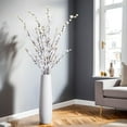 thumbnail image 3 of 4PCS Artificial Plum Blossom, Silk Wintersweet Branches Arrangements for Wedding Office Party Hotel Yard Home DIY Decoration(White). A, 3 of 5