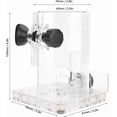 thumbnail image 4 of Woodworking Trimmer, Router Square Base Transparent Router Base Router Trimmer Router Transparent Base Transparent Plastic Base Power Tool Protective Accessory with High(Thicker), 4 of 8