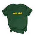 thumbnail image 4 of Babcutegg Womens Letter Printed Top Loose Fit Soccer Cup 2026 T-Shirt Ladies Football Fans Tee Green Size L, 4 of 5