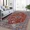 Red, variant on Hasoo 10' x 13' Modern Large Area Rug Low-Pile Distressed Area Rug Carpet for Living Room Bedroom, Light Blue