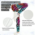 thumbnail image 5 of COEQINE Leopard Print Colorful Girls Novelty Legging for Travel, Yoga Dance Pants Tummy Control Sport Leggings, for 6-7 Years Kids Girls, 5 of 7