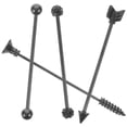 thumbnail image 3 of Landege Men's Industrial Barbell Earrings Set, Double Cartilage Piercing Jewelry with Matte Black Spike Screw, Ideal for Travel & Parties, 3 of 10