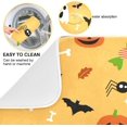 thumbnail image 2 of Coolnut Halloween Ghost Pumpkin Dish Drying Mat Absorbent Reversible Drying Pad Dish Drainer Rack Mat for Kitchen Countertops Sinks,24"x18", 2 of 6
