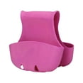 thumbnail image 2 of Silicone Double Sink Caddy Adjustable Non-Slip Saddle Organizer, Sponge Holder & Drain Drying Rack for Kitchen Countertop Dishwashing Accessories Pink, 2 of 6