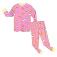 thumbnail image 5 of Hessimy Toddler Boys Girls Spring Summer Graphic Print 2Pcs Crewneck Long Sleeve Sweatshirt Joggers Pants Sweatsuit, Graphic Print Jogger(Hot Pink,8-9 Years), 5 of 7