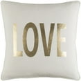 thumbnail image 1 of Artistic Weavers Glyph Bold Love Cotton Throw Pillow, 1 of 2
